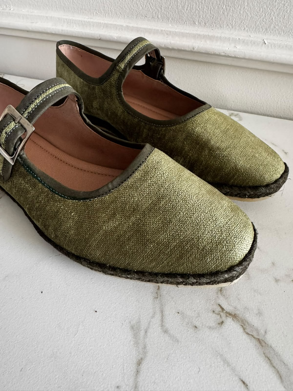 Alpargatas lona verde