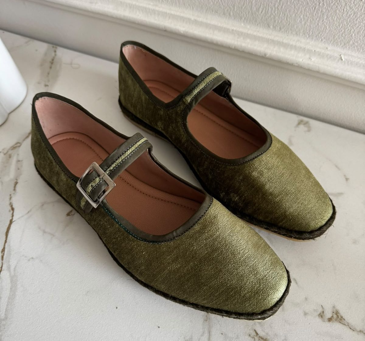 Alpargatas lona verde